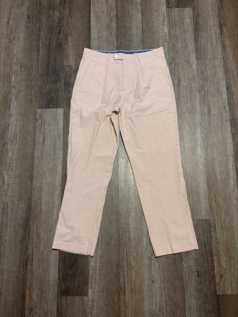 Vintage Linea Uomo Seersucker Lightweight Dress Pants